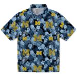 Michigan Wolverines Hawaiian Shirt - Floral Pineapple Blue 1 michigan-wolverines-floral-pineapple-blue-hawaiian-shirt-best-selling