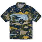 Milwaukee Brewers Hawaiian Shirt - Palm Horizon Navy Blue 1 milwaukee-brewers-palm-horizon-navy-blue-hawaiian-shirt-best-selling