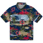 Minnesota Twins Hawaiian Shirt - Palm Horizon Navy 1 minnesota-twins-palm-horizon-navy-hawaiian-shirt-best-selling