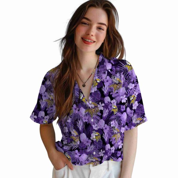 minnesota-vikings-floral-pineapple-purple-hawaiian-shirt-latest-model minnesota vikings floral pineapple purple hawaiian shirt latest model