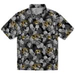Missouri Tigers Hawaiian Shirt - Floral Pineapple Black 1 missouri-tigers-floral-pineapple-black-hawaiian-shirt-best-selling