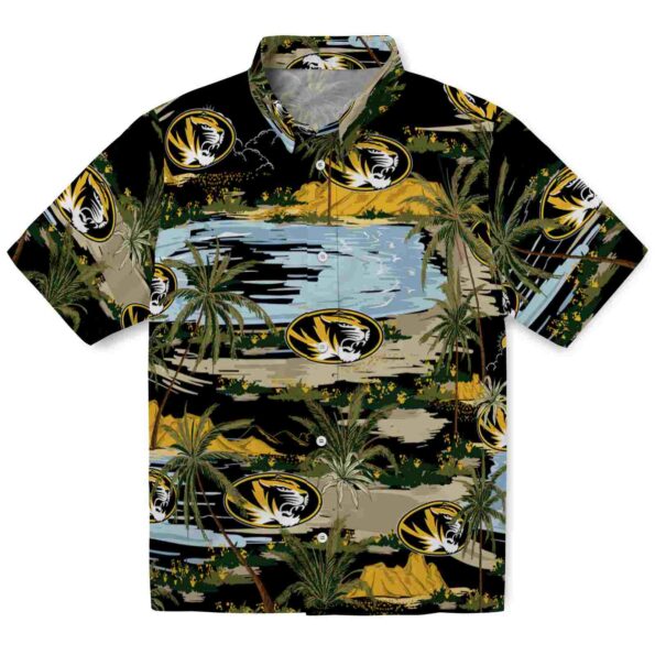 missouri-tigers-palm-horizon-black-hawaiian-shirt-best-selling missouri tigers palm horizon black hawaiian shirt best selling
