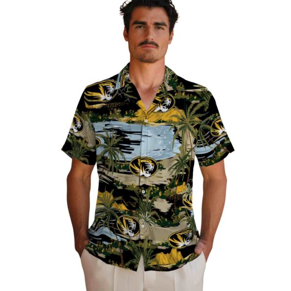 missouri-tigers-palm-horizon-black-hawaiian-shirt-fashion-forward missouri tigers palm horizon black hawaiian shirt fashion forward