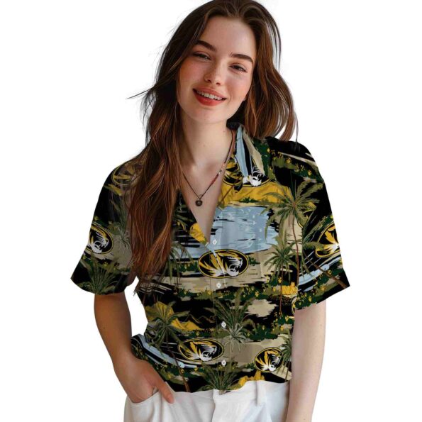 missouri-tigers-palm-horizon-black-hawaiian-shirt-latest-model missouri tigers palm horizon black hawaiian shirt latest model