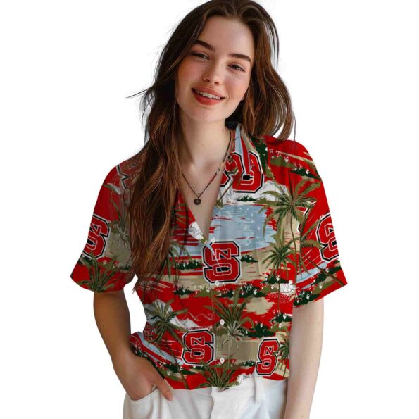 nc-state-wolfpack-palm-horizon-red-hawaiian-shirt-latest-model nc state wolfpack palm horizon red hawaiian shirt latest model