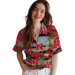 nebraska-cornhuskers-palm-horizon-red-hawaiian-shirt-best-selling