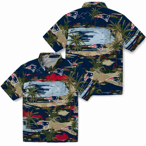 new-england-patriots-palm-horizon-blue-hawaiian-shirt-high-quality new england patriots palm horizon blue hawaiian shirt high quality