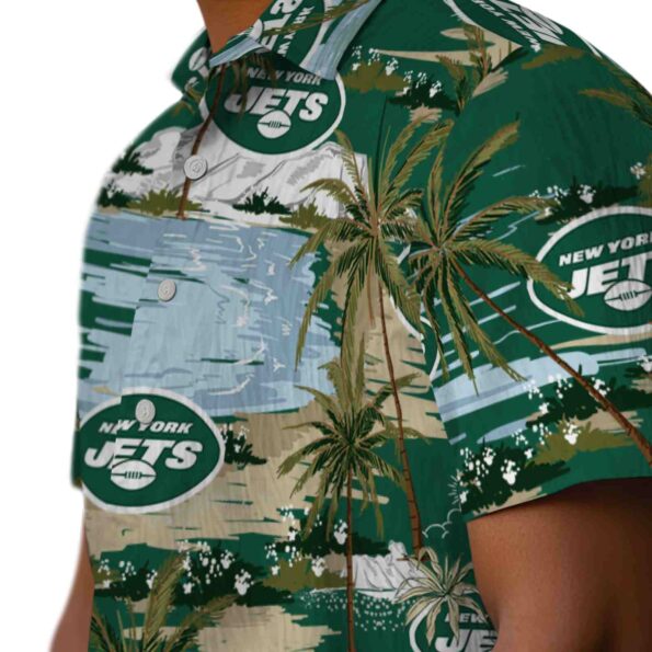 new-york-jets-palm-horizon-green-hawaiian-shirt-trendy new york jets palm horizon green hawaiian shirt trendy