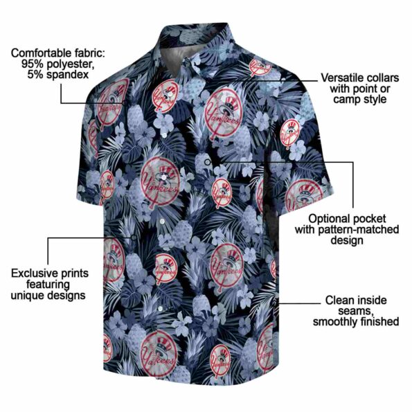 new-york-yankees-floral-pineapple-navy-hawaiian-shirt-new-arrival new york yankees floral pineapple navy hawaiian shirt new arrival