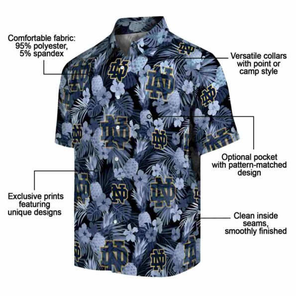 notre-dame-fighting-irish-floral-pineapple-navy-hawaiian-shirt-new-arrival notre dame fighting irish floral pineapple navy hawaiian shirt new arrival