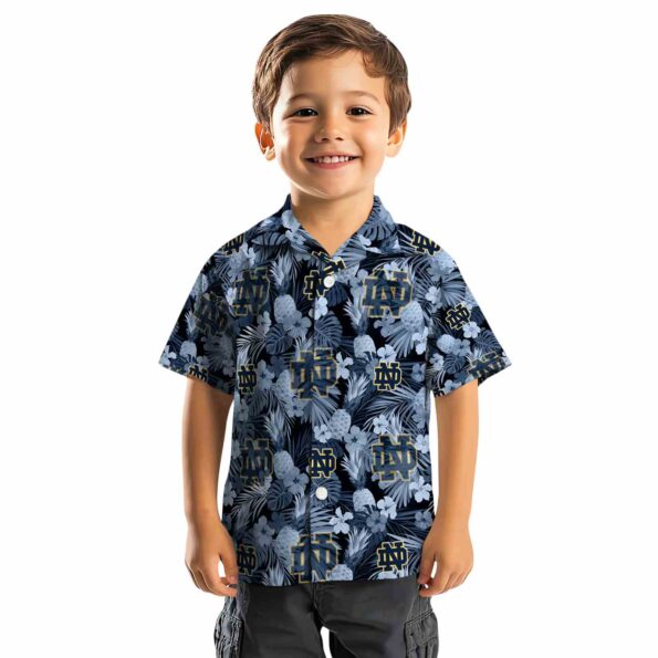 notre-dame-fighting-irish-floral-pineapple-navy-hawaiian-shirt-top-rated notre dame fighting irish floral pineapple navy hawaiian shirt top rated