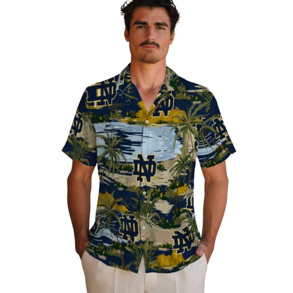 notre-dame-fighting-irish-palm-horizon-navy-hawaiian-shirt-fashion-forward notre dame fighting irish palm horizon navy hawaiian shirt fashion forward