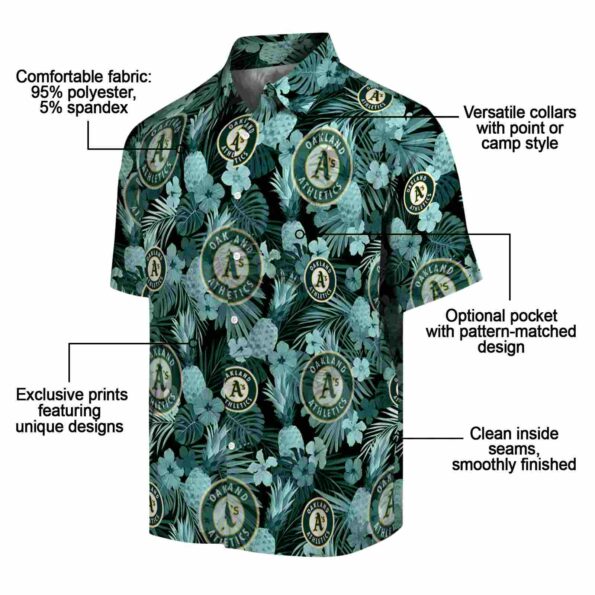 oakland-athletics-floral-pineapple-green-hawaiian-shirt-new-arrival oakland athletics floral pineapple green hawaiian shirt new arrival