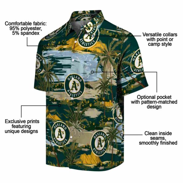 oakland-athletics-palm-horizon-green-hawaiian-shirt-new-arrival oakland athletics palm horizon green hawaiian shirt new arrival