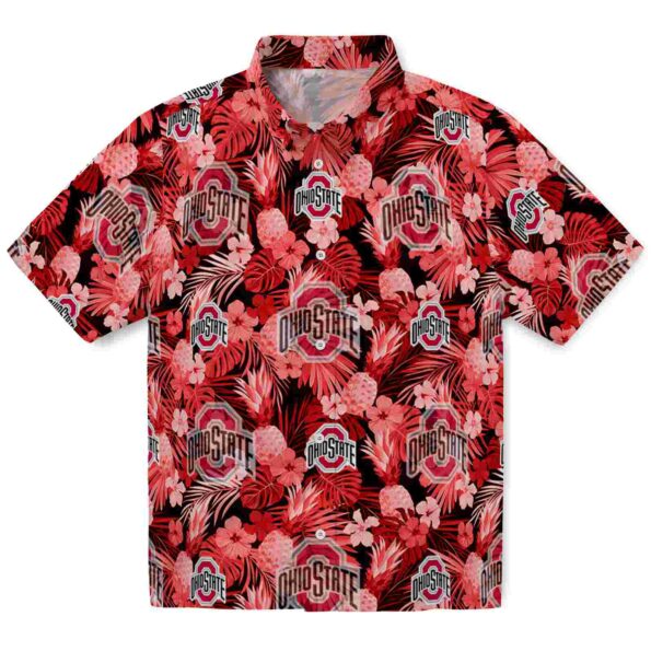 ohio-state-buckeyes-floral-pineapple-scarlet-hawaiian-shirt-best-selling ohio state buckeyes floral pineapple scarlet hawaiian shirt best selling