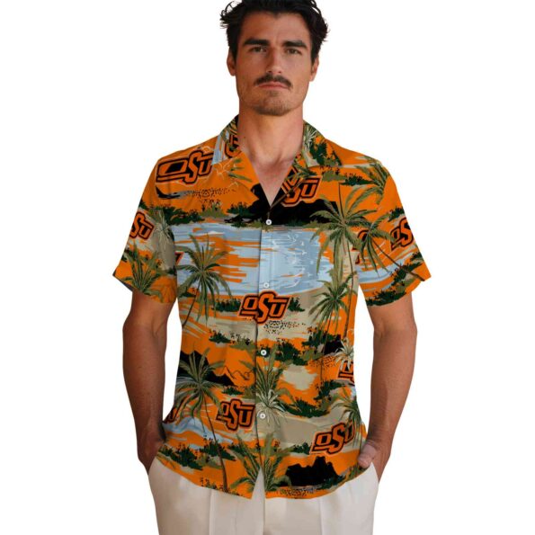 oklahoma-state-cowboys-palm-horizon-orange-hawaiian-shirt-fashion-forward oklahoma state cowboys palm horizon orange hawaiian shirt fashion forward