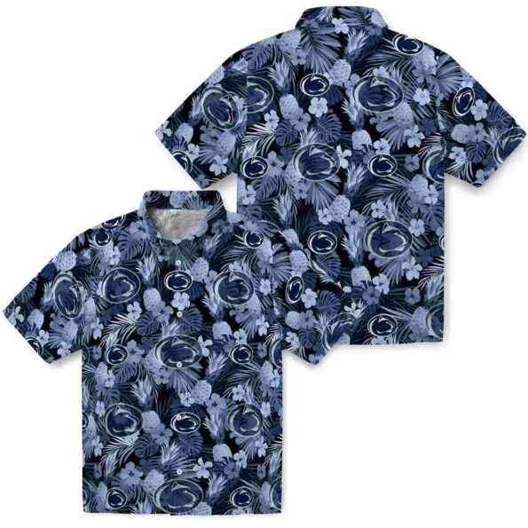 penn-state-nittany-lions-floral-pineapple-blue-hawaiian-shirt-high-quality penn state nittany lions floral pineapple blue hawaiian shirt high quality