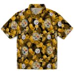 Pittsburgh Steelers Hawaiian Shirt - Floral Pineapple Gold 1 pittsburgh-steelers-floral-pineapple-gold-hawaiian-shirt-best-selling