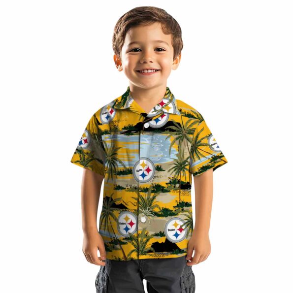 pittsburgh-steelers-palm-horizon-gold-hawaiian-shirt-top-rated pittsburgh steelers palm horizon gold hawaiian shirt top rated