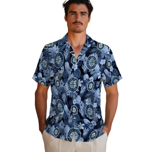 seattle-mariners-floral-pineapple-navy-blue-hawaiian-shirt-fashion-forward seattle mariners floral pineapple navy blue hawaiian shirt fashion forward