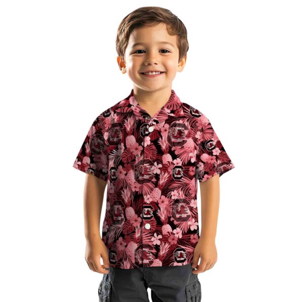 south-carolina-gamecocks-floral-pineapple-garnet-hawaiian-shirt-top-rated south carolina gamecocks floral pineapple garnet hawaiian shirt top rated