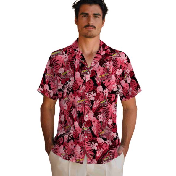 st-louis-cardinals-floral-pineapple-red-hawaiian-shirt-fashion-forward st louis cardinals floral pineapple red hawaiian shirt fashion forward
