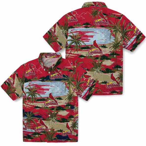st-louis-cardinals-palm-horizon-red-hawaiian-shirt-high-quality st louis cardinals palm horizon red hawaiian shirt high quality