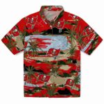 Tampa Bay Buccaneers Hawaiian Shirt - Palm Horizon Red 1 tampa-bay-buccaneers-palm-horizon-red-hawaiian-shirt-best-selling
