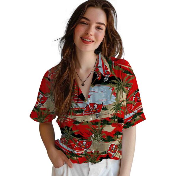 tampa-bay-buccaneers-palm-horizon-red-hawaiian-shirt-latest-model tampa bay buccaneers palm horizon red hawaiian shirt latest model