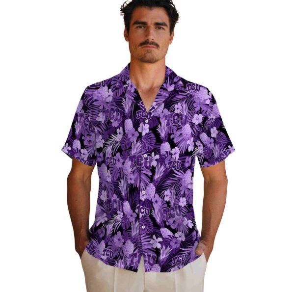 tcu-horned-frogs-floral-pineapple-purple-hawaiian-shirt-fashion-forward tcu horned frogs floral pineapple purple hawaiian shirt fashion forward