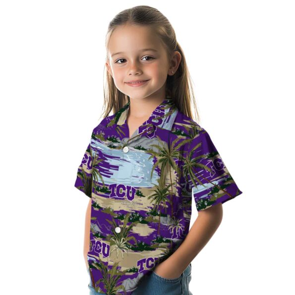 tcu-horned-frogs-palm-horizon-purple-hawaiian-shirt-premium-grade tcu horned frogs palm horizon purple hawaiian shirt premium grade