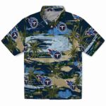 Tennessee Titans Hawaiian Shirt - Palm Horizon Navy 1 tennessee-titans-palm-horizon-navy-hawaiian-shirt-best-selling