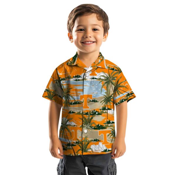 tennessee volunteers palm horizon orange hawaiian shirt top rated