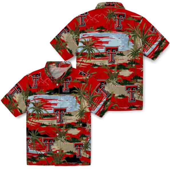 texas-tech-red-raiders-palm-horizon-red-hawaiian-shirt-high-quality texas tech red raiders palm horizon red hawaiian shirt high quality