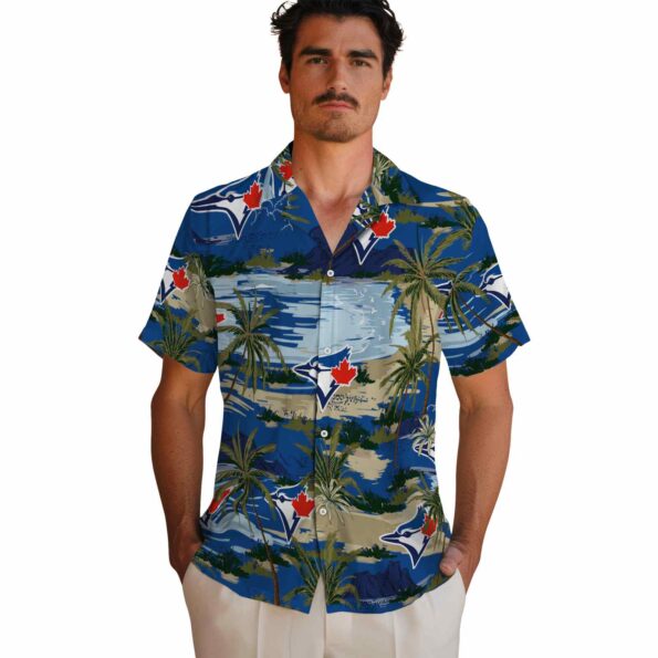toronto-blue-jays-palm-horizon-blue-hawaiian-shirt-fashion-forward toronto blue jays palm horizon blue hawaiian shirt fashion forward