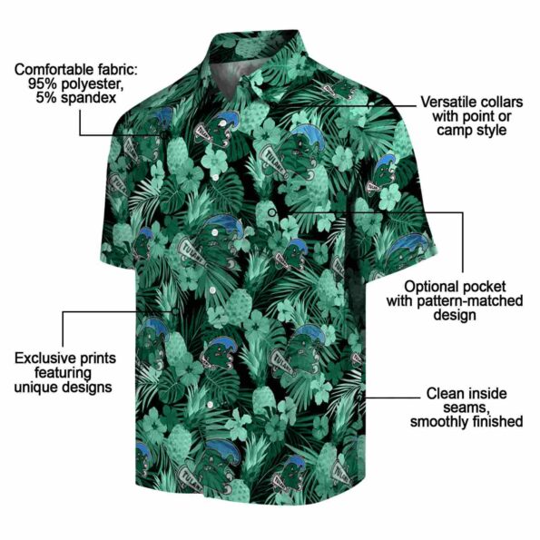 tulane-green-wave-floral-pineapple-green-hawaiian-shirt-new-arrival tulane green wave floral pineapple green hawaiian shirt new arrival