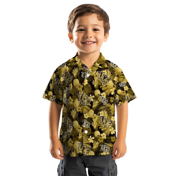ucf knights floral pineapple gold hawaiian shirt top rated