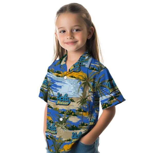 ucla-bruins-palm-horizon-blue-hawaiian-shirt-premium-grade ucla bruins palm horizon blue hawaiian shirt premium grade