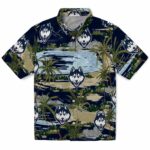 uconn-huskies-palm-horizon-blue-hawaiian-shirt-best-selling