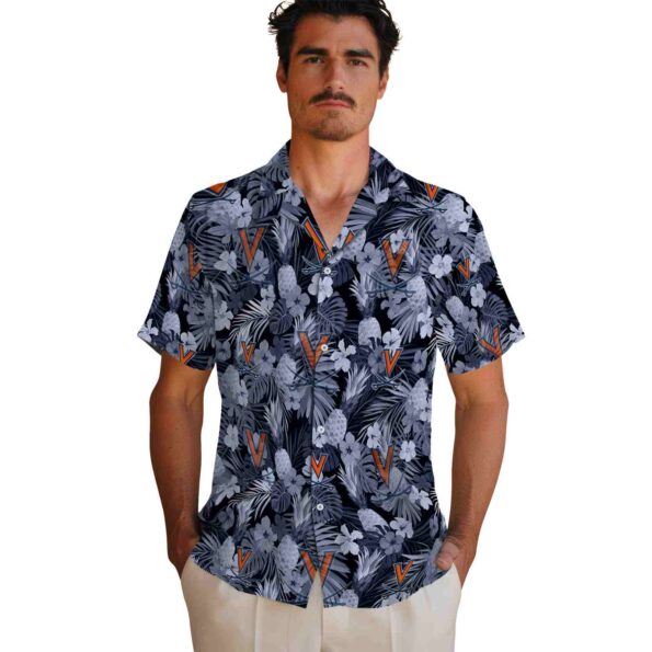 virginia-cavaliers-floral-pineapple-blue-hawaiian-shirt-fashion-forward virginia cavaliers floral pineapple blue hawaiian shirt fashion forward