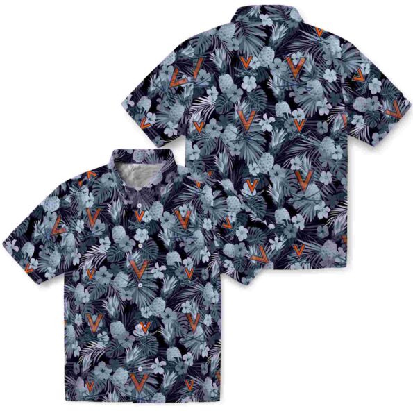virginia-cavaliers-floral-pineapple-blue-hawaiian-shirt-high-quality virginia cavaliers floral pineapple blue hawaiian shirt high quality