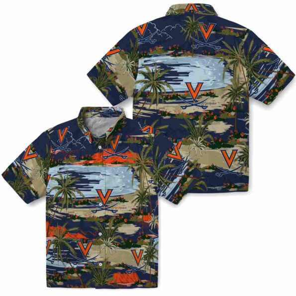 virginia-cavaliers-palm-horizon-blue-hawaiian-shirt-high-quality virginia cavaliers palm horizon blue hawaiian shirt high quality