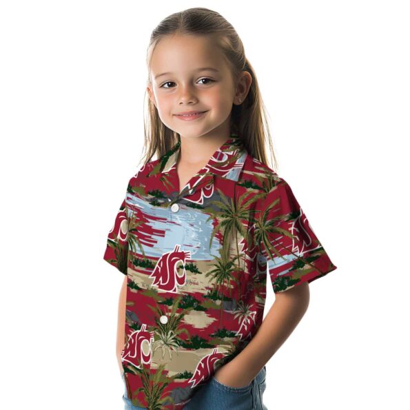 washington-state-cougars-palm-horizon-crimson-hawaiian-shirt-premium-grade washington state cougars palm horizon crimson hawaiian shirt premium grade