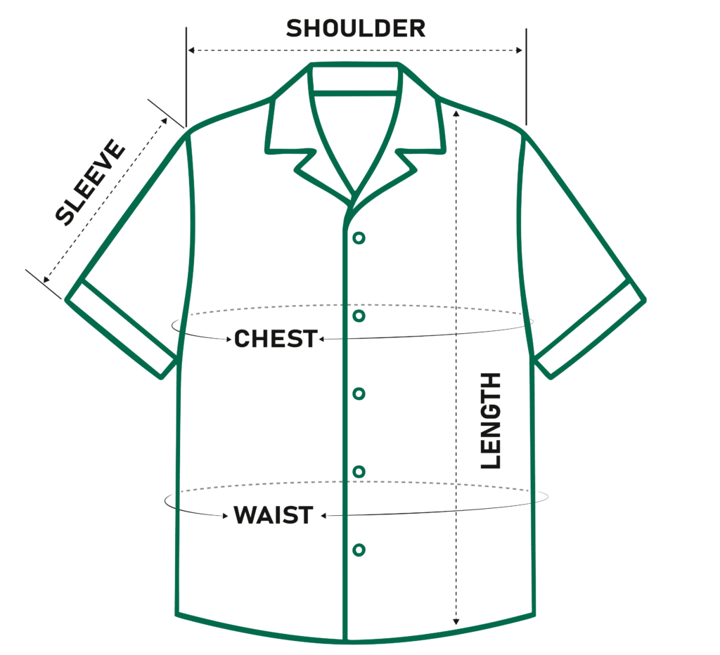 hawaiian shirt size guide