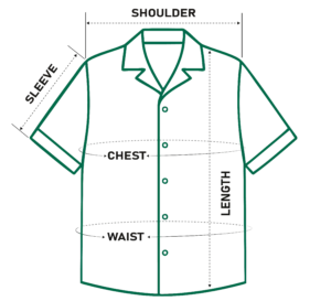 hawaiian shirt size guide