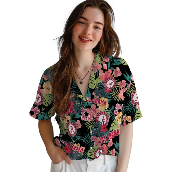 Alabama Crimson Tide Hawaiian Shirt Custom Hibiscus Paradise Latest Model