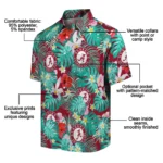 Alabama Crimson Tide Hawaiian Shirt Customized Hibiscus Blossoms Crimson Best Selling