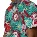 Alabama Crimson Tide Hawaiian Shirt Customized Hibiscus Blossoms Crimson Best Selling