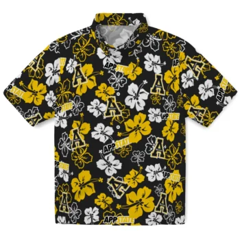 Appalachian State Mountaineers Hawaiian Shirt - Tropical Floral Pattern