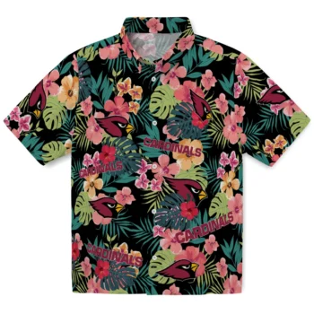 Arizona Cardinals Hawaiian Shirt - Customized Hibiscus Paradise